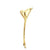 1960's Tiffany & Company 18 Karat Yellow Gold Calla Lily Stick Pin