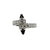 Cartier Menotte Diamond Onyx 18 Karat White Gold Ring Size 54