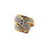 Diamond 18 Karat Yellow Gold Vintage Ribbon Ring