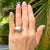 Bvlgari 18 Karat White Gold Brushed Finish Dome Cabochon Ring Size 52 (6)