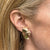 Retro 14 Karat Yellow Gold Swirl Earclip Earrings