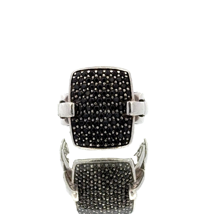 John Hardy Sterling Silver Spinel Gemstone Modern Ring