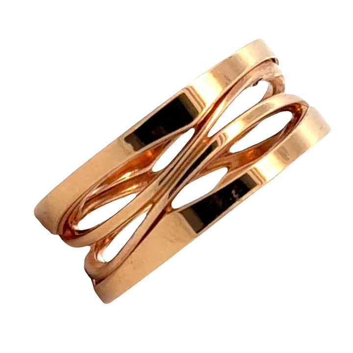 Bvlgari BZero Legend 18 Karat Rose Gold Ring Size 53 (6) B&P’s New