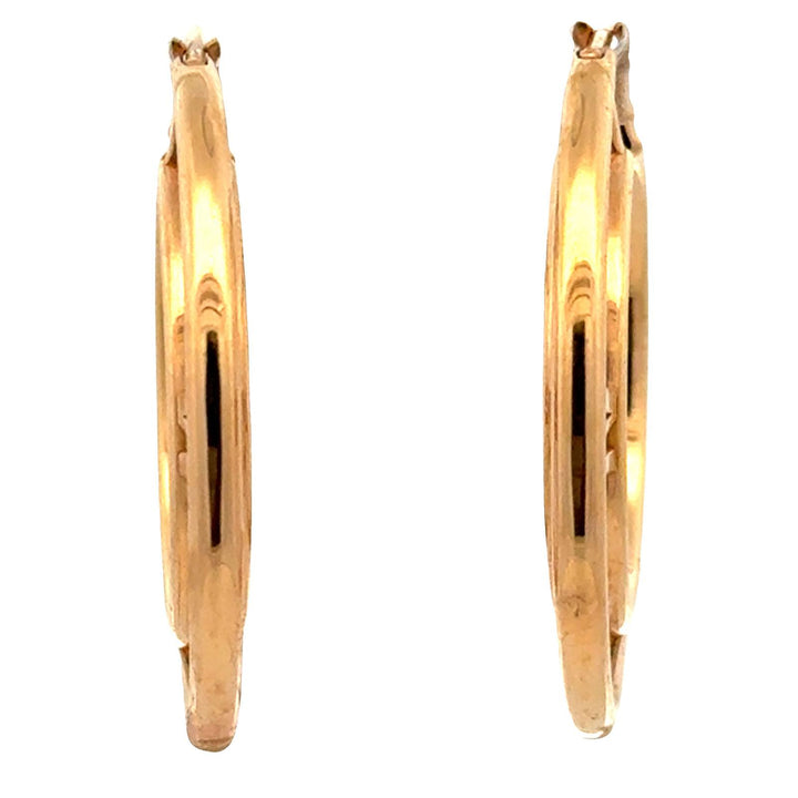 Tiffany & Co. Atlas Medallion 18 Karat Rose Gold Hoop Earrings