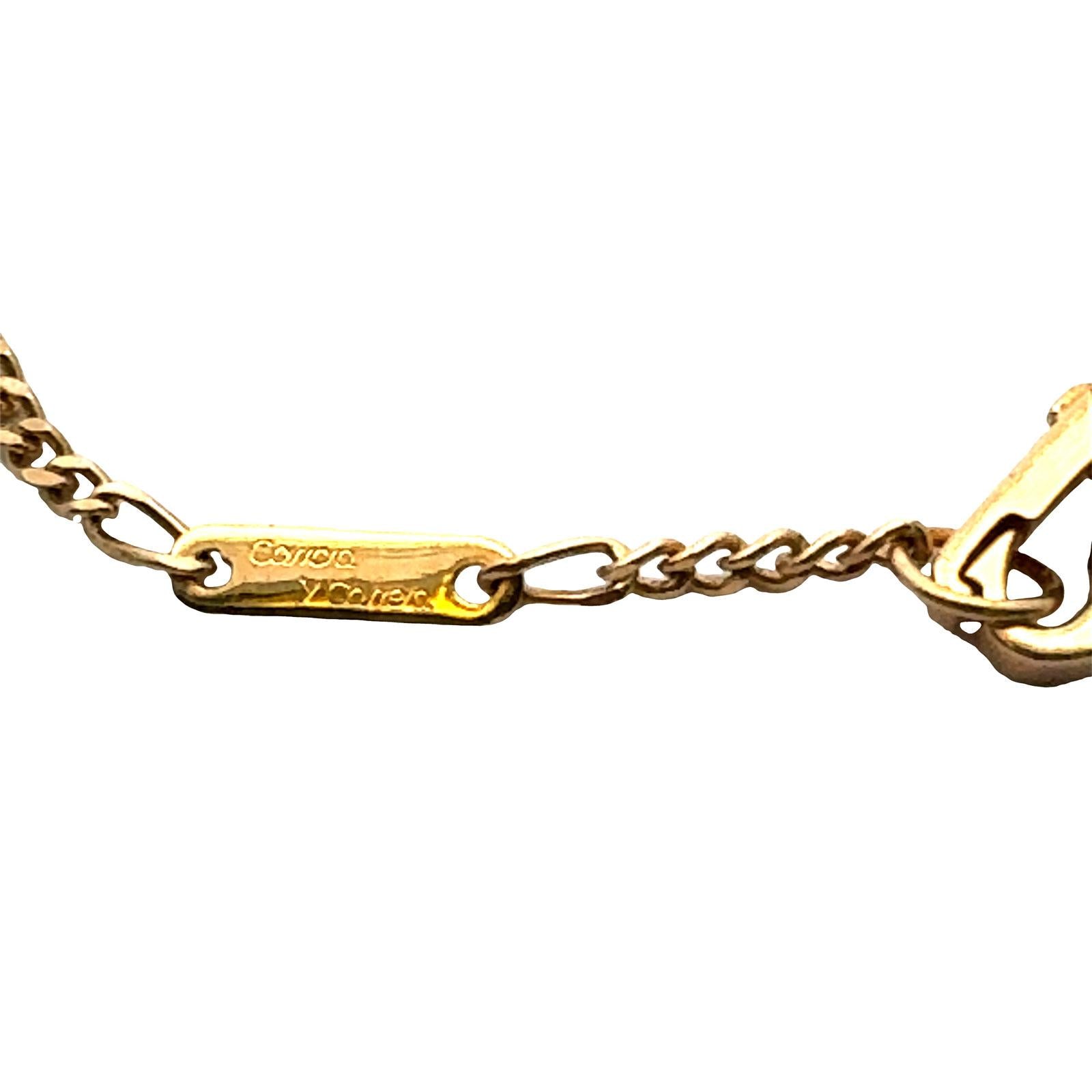 Carrera Y Carrera Diamond Las Manos Hand With Pearl Pendant Necklace Vintage 18K