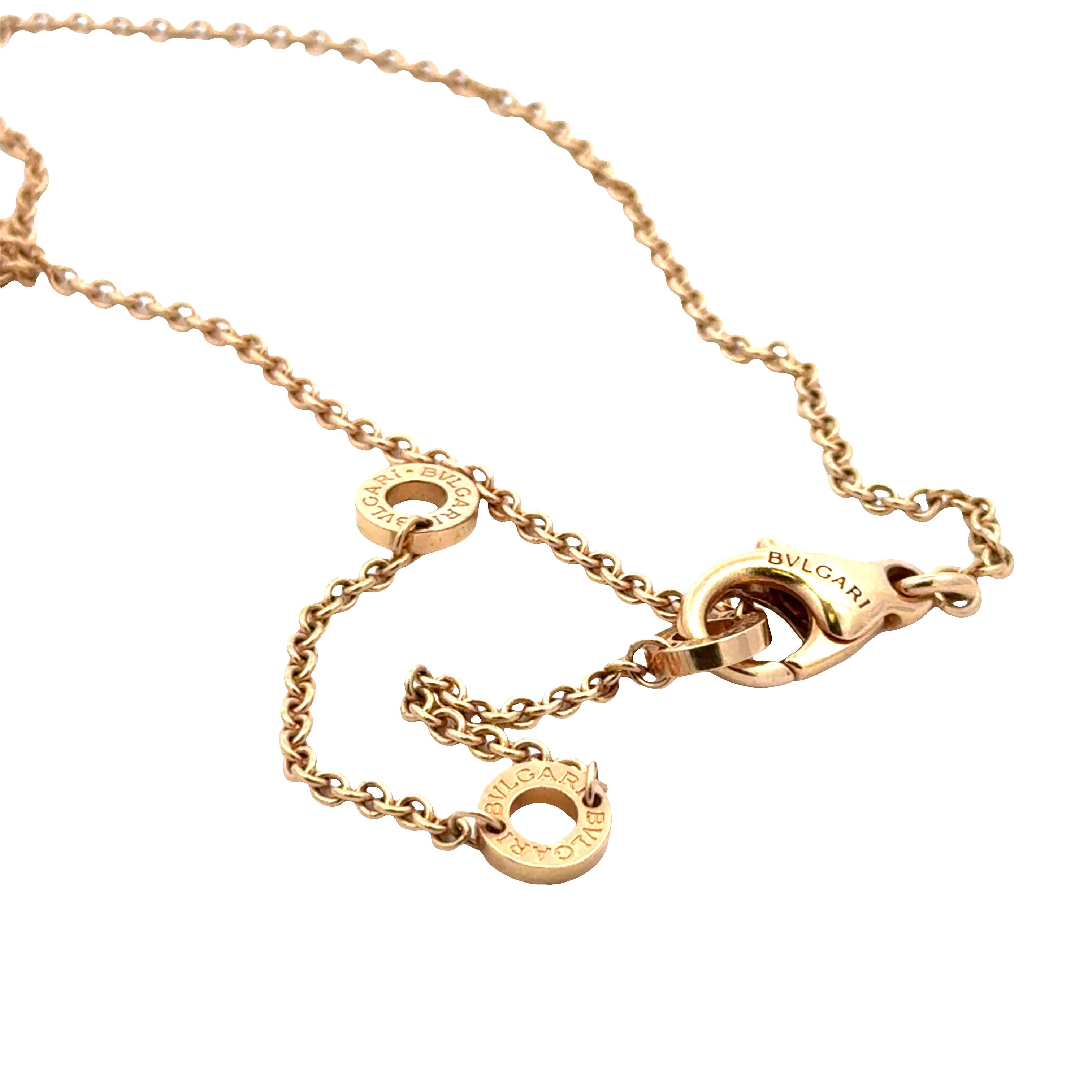 BVLGARI B.zero1 Design Legend 18K Rose Gold & Black Ceramic Necklace