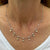 4 CTW Diamond By The Yard Dangle 14 Karat Two Tone Gold Necklace