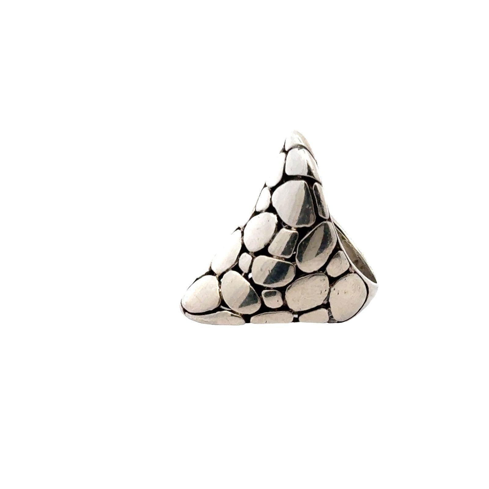 Modern Sterling Silver Saddle Ring