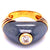 Cartier Vintage Diamond Silverium 18 Karat Yellow Gold Ring