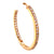 Diamond In & Out Hoop Earrings 14 Karat Yellow Gold -New