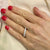 Diamond 14 Karat White Gold Wedding Band Ring
