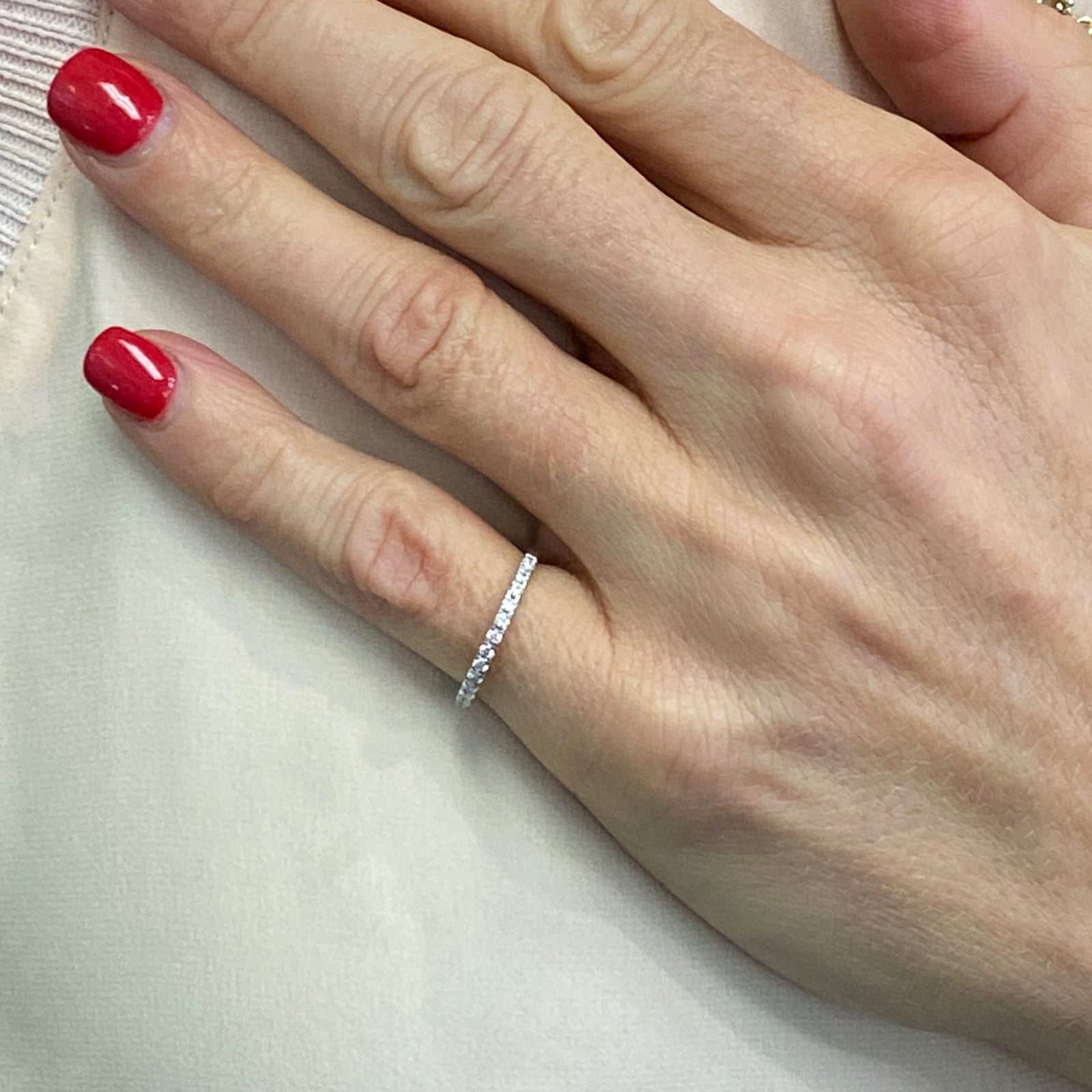 Diamond Platinum Wedding Band Ring