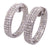 10.65 Carat Diamond In & Out Wide Hoop Earrings 18 Karat White Gold