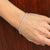 3.00 CTW Diamond Bezel Set White Gold Tennis Bracelet- New