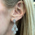 2.00 CTW Diamond Chandelier Dangle 18K White Gold Drop Earrings