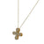 1.00 CTW Pave Diamond 18 Karat Yellow Gold Flower Pendant Necklace