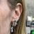 6 Carat Diamond Platinum Drop Estate Earrings