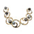 South Sea Pearl Diamond 14 Karat Yellow Gold Open Circle Link Necklace