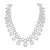 15.50 CTW Round Brilliant Diamond 18 Karat White Gold Circle Statement Necklace