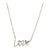 Tiffany & Co. Graffiti LOVE Sterling Silver Pendant Modern Necklace