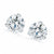 1.50 CTW Diamond Stud Earrings GIA Certified F-G/VS2-SI2 White Gold Martini Mountings