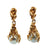 Contemporary Pearl 14 Karat Yellow Gold Drop Vintage Earrings