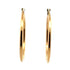Roberto Coin Medium Round 18 Karat Yellow Gold Modern Hoop Earrings