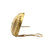Diamond 18 Karat Yellow Satin Finish Gold Etruscan Style Leverback Earrings
