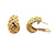 1980's Tiffany Basket Weave 18 Karat Yellow Gold J Hoop Lever-Back Earrings