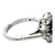 Sapphire Diamond 14 Karat White Gold Cocktail Ring Fingermate Shank