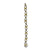 2.00 CTW Diamond 18 Karat Two Tone Gold Oval Link Bracelet