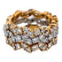 Set of Three Diamond Stacking Band Rings 18KYG/Platinum