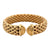 Italian Tubogas Flexible 14 Karat Yellow Gold Cuff Bracelet