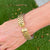 Italian Tubogas Flexible 14 Karat Yellow Gold Cuff Bracelet