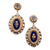 Victorian Black Enamel 14 Karat Yellow Gold Drop Earrings