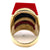Diamond Coral Onyx 18KYG Contemporary Cocktail Ring
