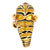 Diamond Enamel 18KYG Tiger Head Vintage Cocktail Ring