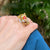 Diamond Enamel 18KYG Tiger Head Vintage Cocktail Ring