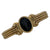Kieselstein-Cord Onyx Black Intaglio 18KYG Hinged Cuff Bangle Bracelet