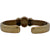 Kieselstein-Cord Onyx Black Intaglio 18KYG Hinged Cuff Bangle Bracelet