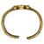 Kieselstein-Cord Onyx Black Intaglio 18KYG Hinged Cuff Bangle Bracelet
