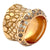 Pomellato Cocco Diamond 18 Karat Rose Gold Wide Band Ring