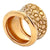 Pomellato Cocco Diamond 18 Karat Rose Gold Wide Band Ring