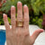 Pomellato Cocco Diamond 18 Karat Rose Gold Wide Band Ring