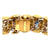 1960's Hammerman Brothers Diamond Sapphire 18 Karat Yellow Gold Bracelet