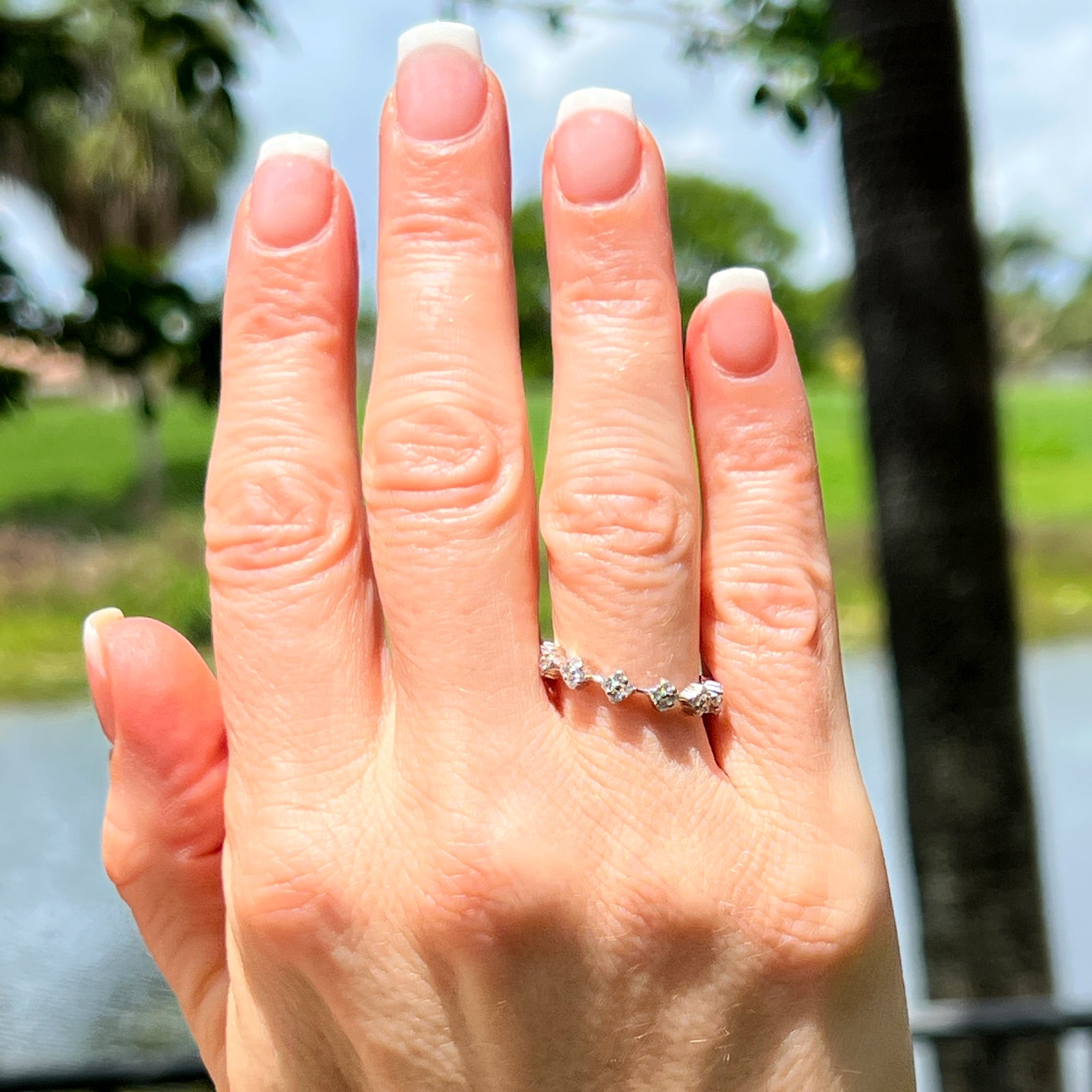 18 carat white gold diamond eternity ring Outlet