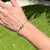 Diamond Emerald 18 Karat Two Tone Gold Link Bracelet