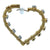 Bezel Set Diamond 18 Karat Yellow Gold Heart Hoop Modern Earrings