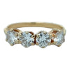 1.00 CTW Four Diamond 14 Karat Yellow Gold Wedding Band Ring