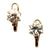 2.50 CTW Old European Cut Diamond 14KYG Screw Post Antique Earrings